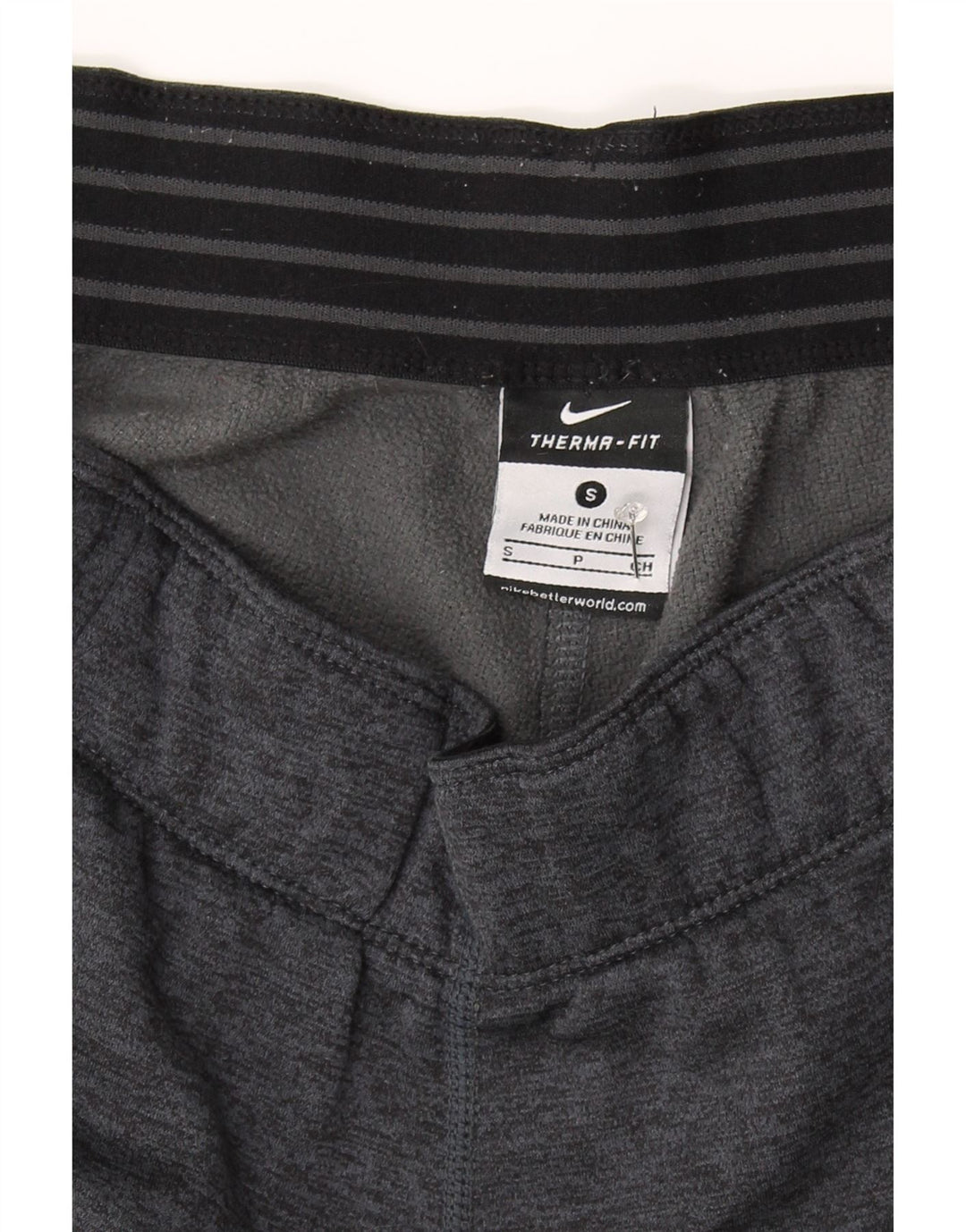 NIKE Womens Therma-Fit Tracksuit Trousers UK 10 Small  Grey Polyester Vintage Nike and Second-Hand Nike from Messina Hembry 
