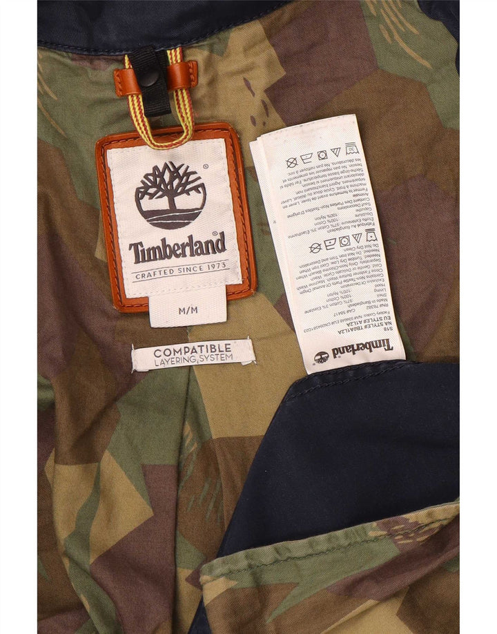 Timberland Herre Military Jacket UK 38 Medium Navy Blue Bomuld