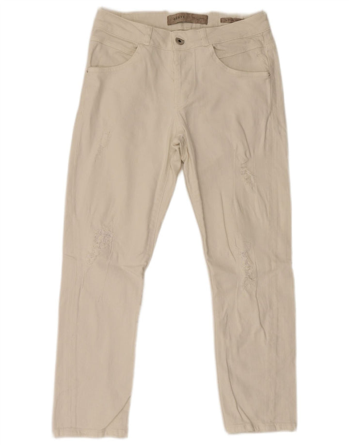 Guess Slim Jeans til kvinder W27 L26 Hvid bomuld