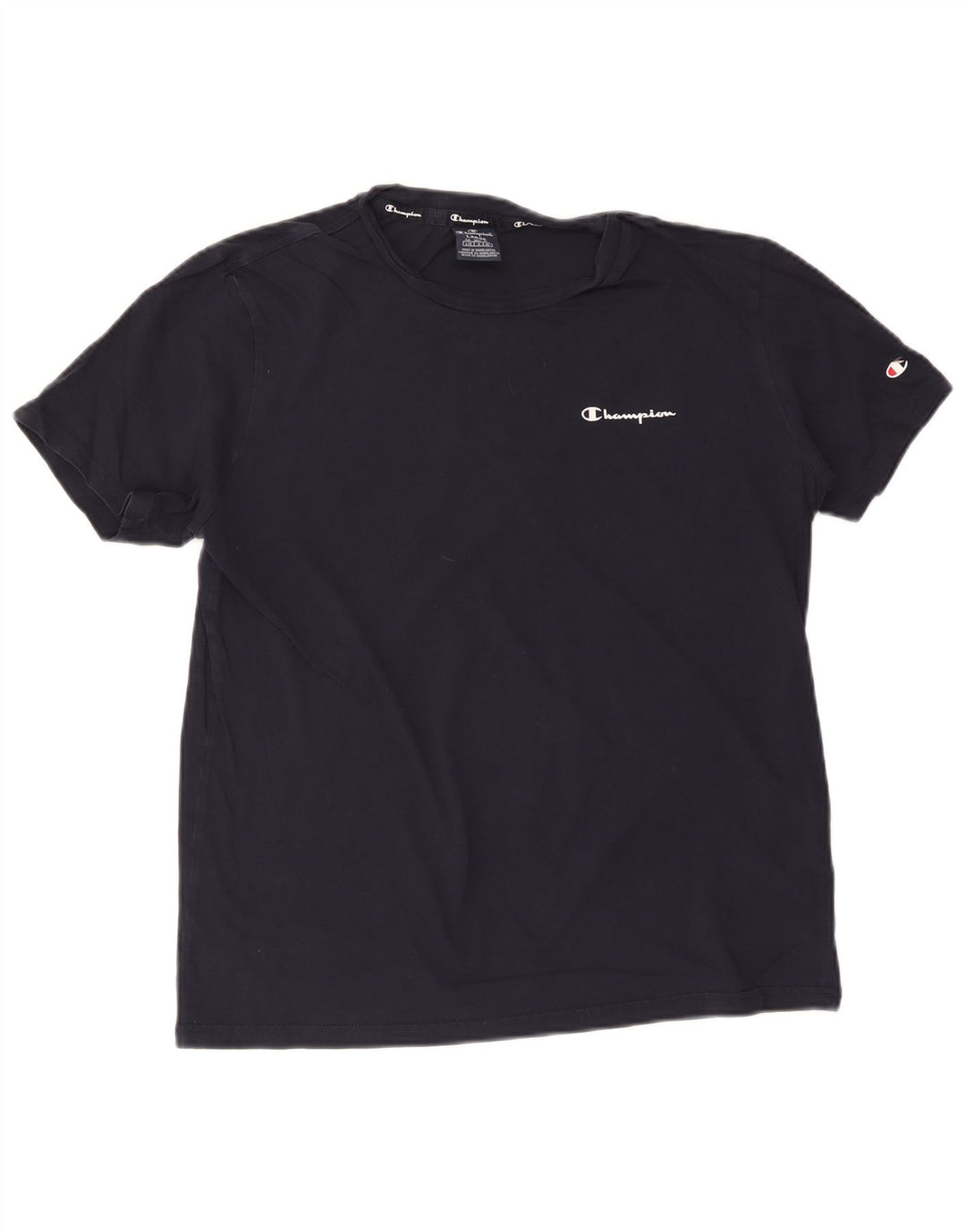 CHAMPION Herre T-Shirt Top Stor Marineblå Bomuld