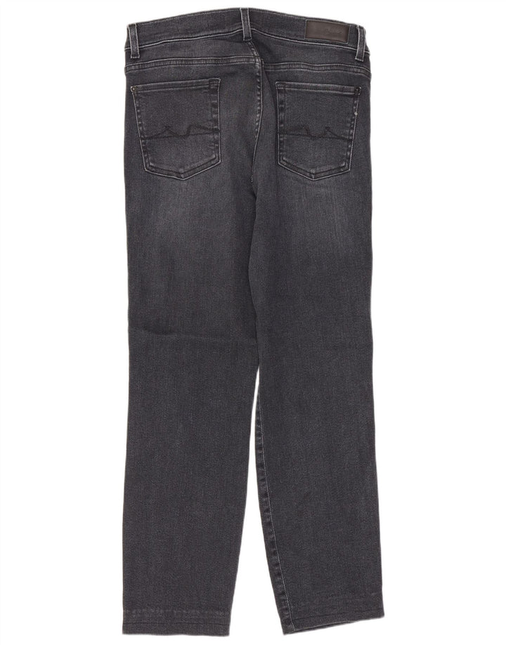 7 For All Mankind Dame Straight Jeans W30 L27 Marineblå