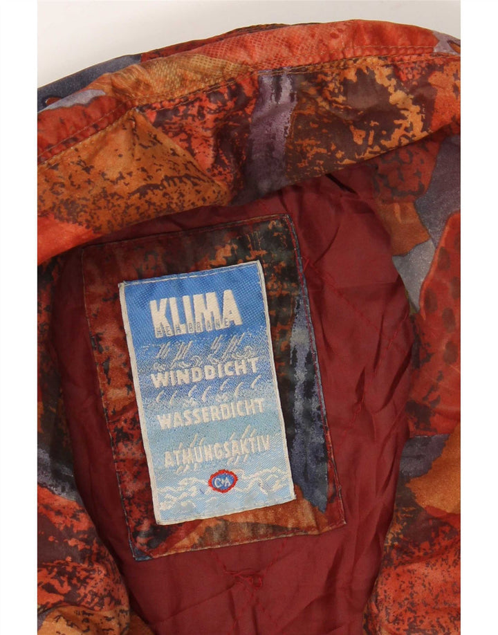 C&A Womens Abstrakt mønster Windbreaker Coat UK 14 Large Multicolor