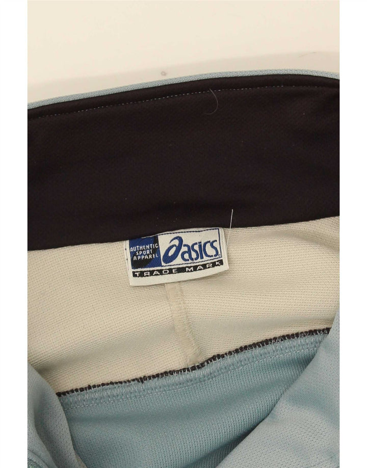 Asics Træningsdragt til mænd, topjakke, stor blå farveblok polyester