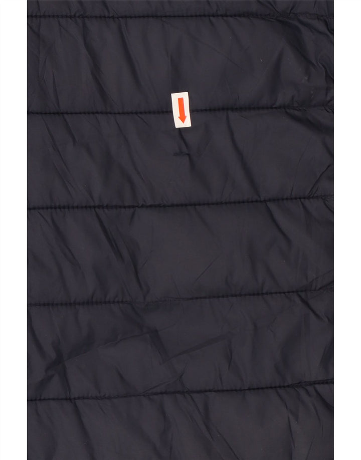 CREW CLOTHING Herre polstret jakke UK 38 Medium Navy Blue Nylon