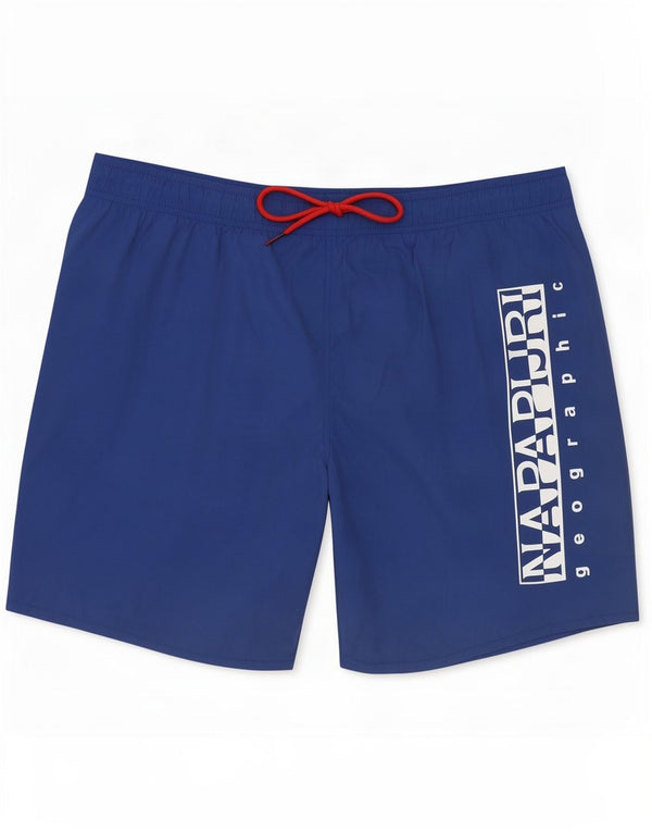 Napapijri Herre grafiske svømmeshorts XL blå polyester
