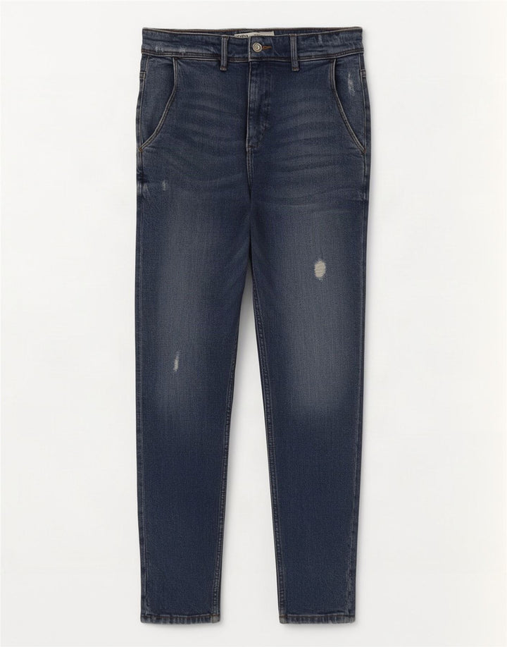 Zara Herre Distressed Skinny Jeans EU 38 Small W30 L30 Blue
