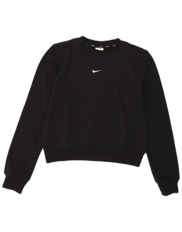NIKE Sweatshirt Jumper UK 6 XS sort polyester