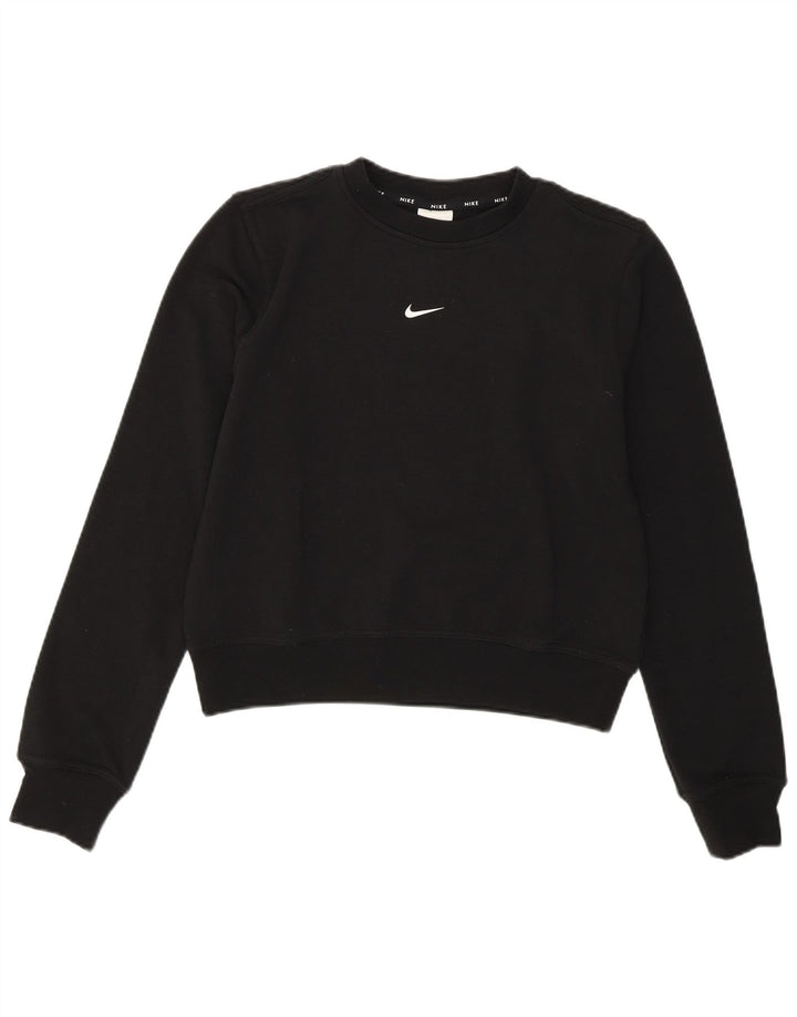 NIKE Sweatshirt Jumper UK 6 XS sort polyester