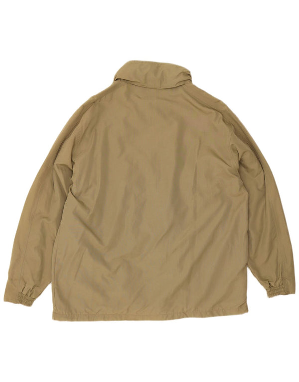 Diadora Herre Hætte Loose Fit regnjakke UK 36 Small Khaki Polyamid