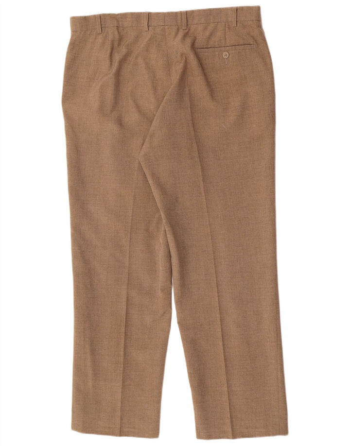 MARKS & SPENCER Lige jakkesæt til mænd W38 L31 Beige polyester