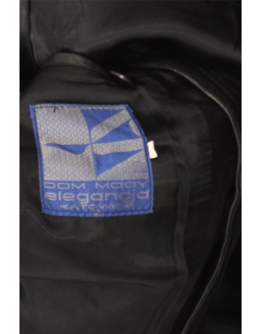 VINTAGE Herre Læderjakke UK 38 Medium Sort