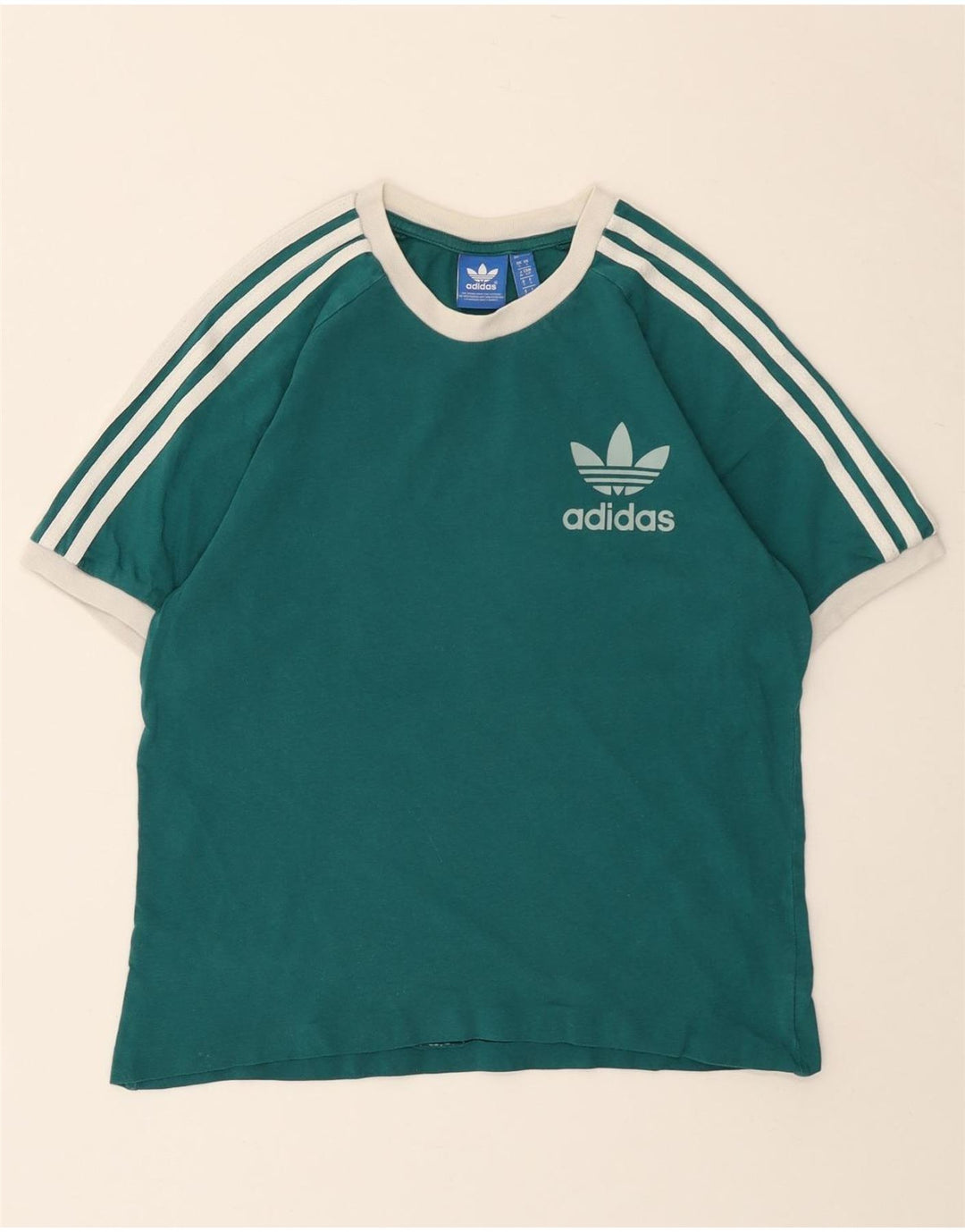 ADIDAS Grafisk T-Shirt Top til kvinder DK 10 Lille Grøn