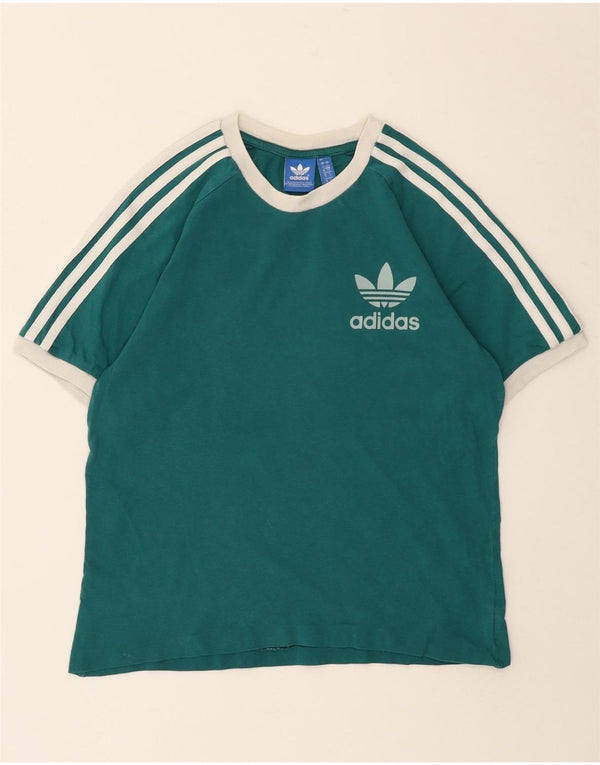 ADIDAS Grafisk T-Shirt Top til kvinder DK 10 Lille Grøn