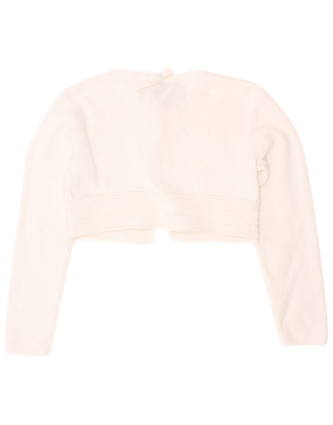 Armani Junior Girls Crop Cardigan sweater 4-5 år Hvid