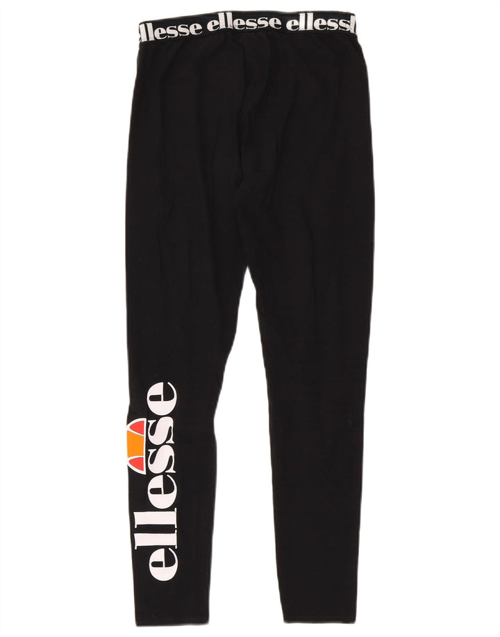 ELLESSE Girls Graphic Leggings 12-13 Years  Black
