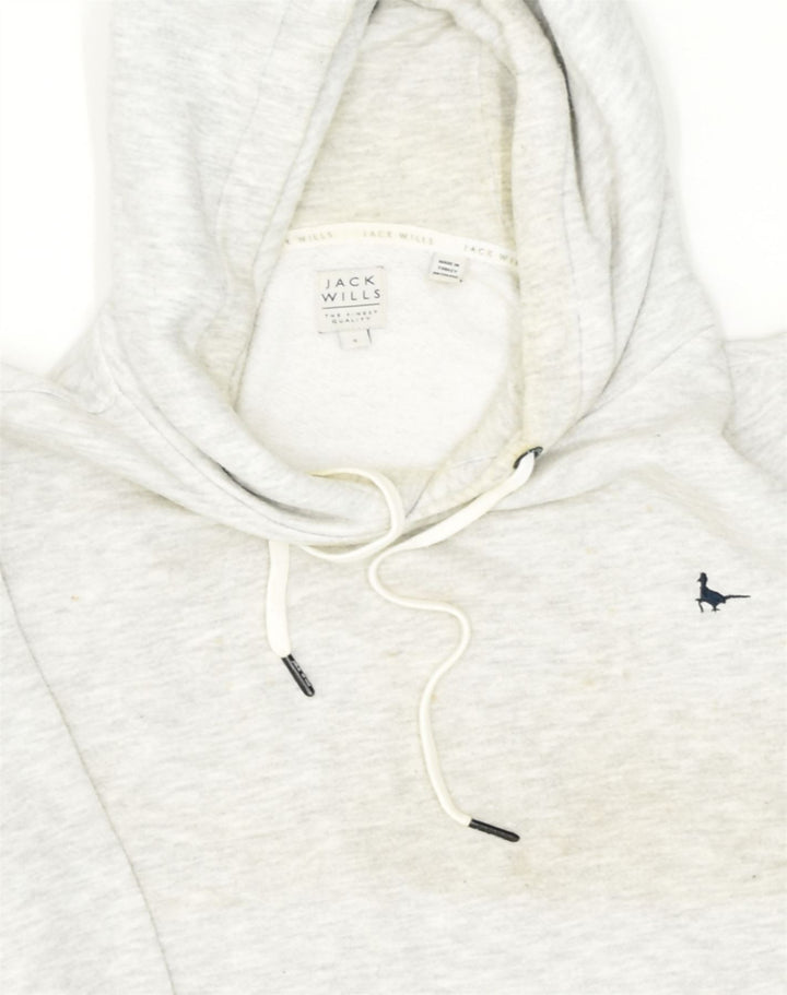 JACK WILLS Mens Hoodie Jumper Small Grey Cotton | Vintage Jack Wills | Thrift | Second-Hand Jack Wills | Used Clothing | Messina Hembry 