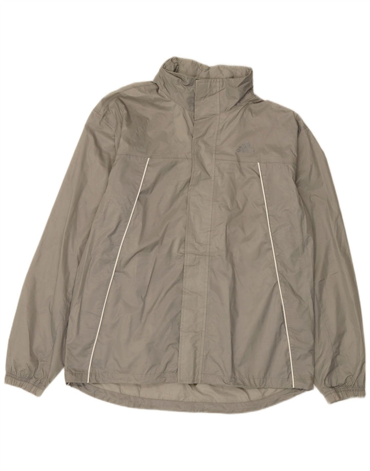 Adidas Regnjakke til mænd UK 38 Medium Grå Nylon