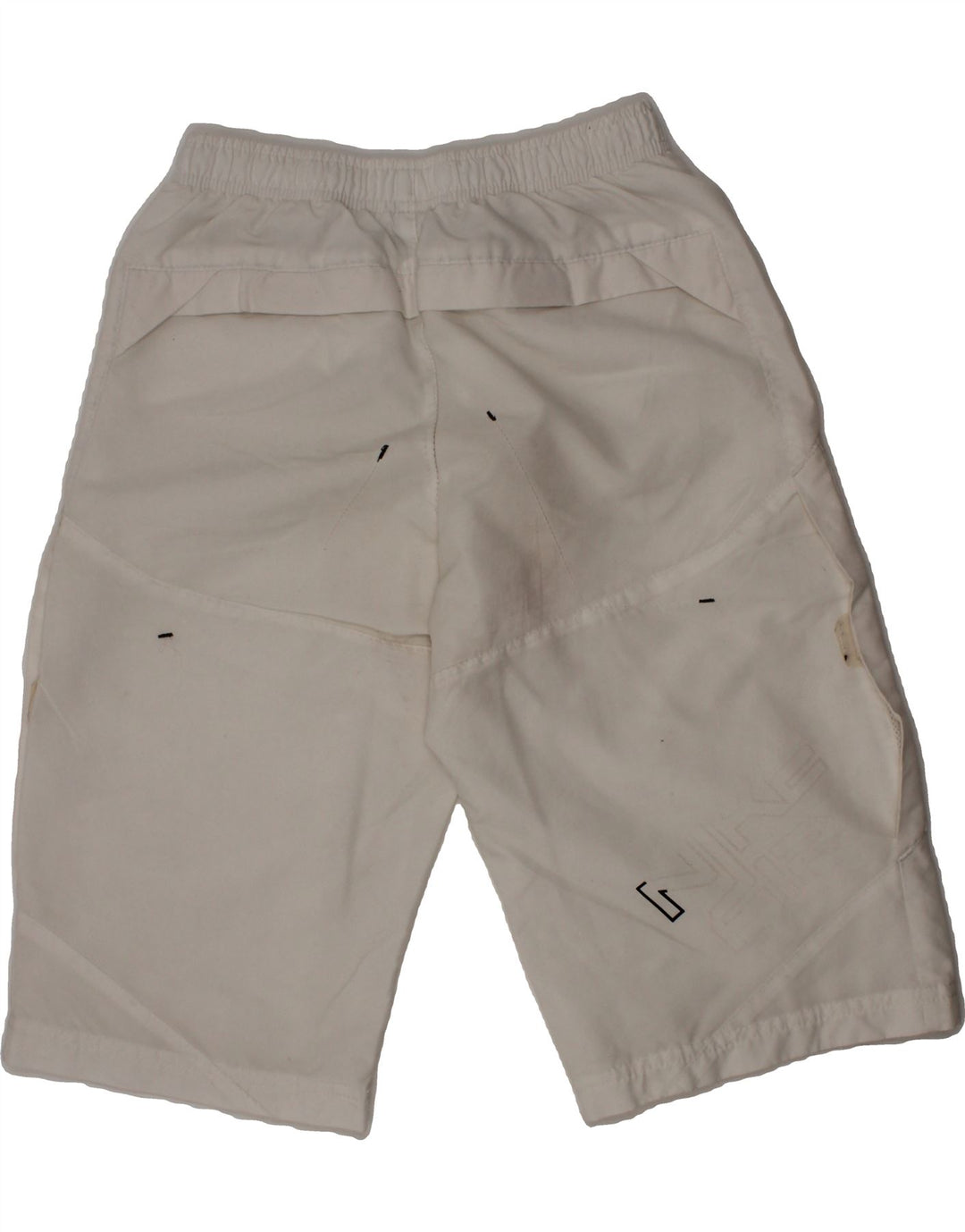 NIKE Boys Sport Shorts 10-11 Years Medium  White Polyester Vintage Nike and Second-Hand Nike from Messina Hembry 