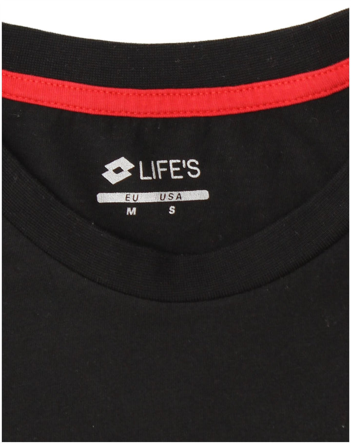 Lotto Herre Grafisk Top Langærmet Lille Sort