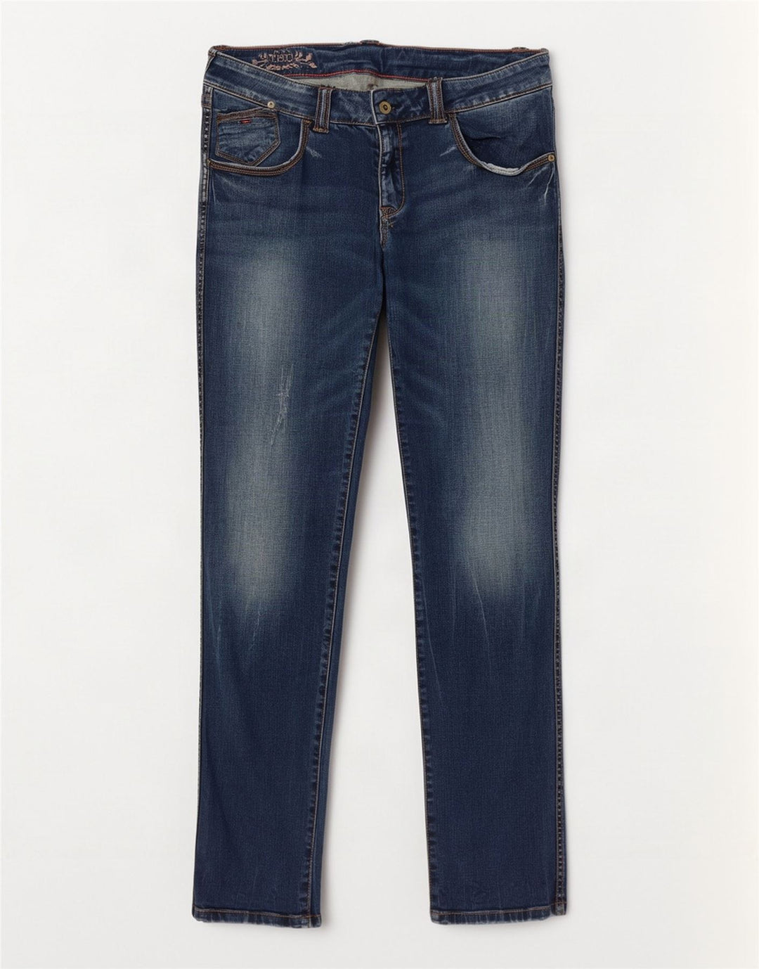 Tommy Hilfiger Dame Slim Jeans W32 L32 Marineblå Bomuld