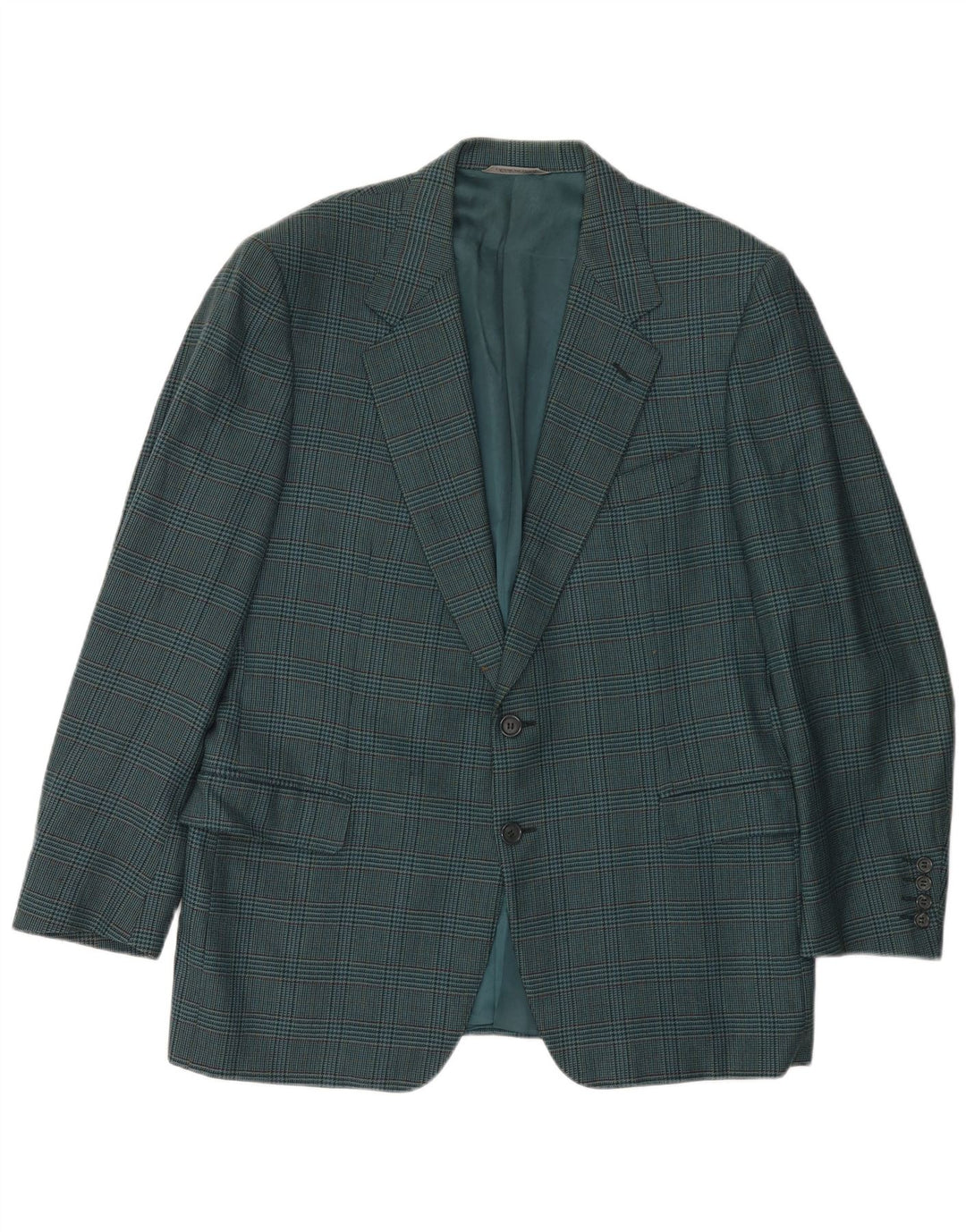 CANALI Herre 2-knaps blazerjakke IT 52 XL Blå Houndstooth Uld