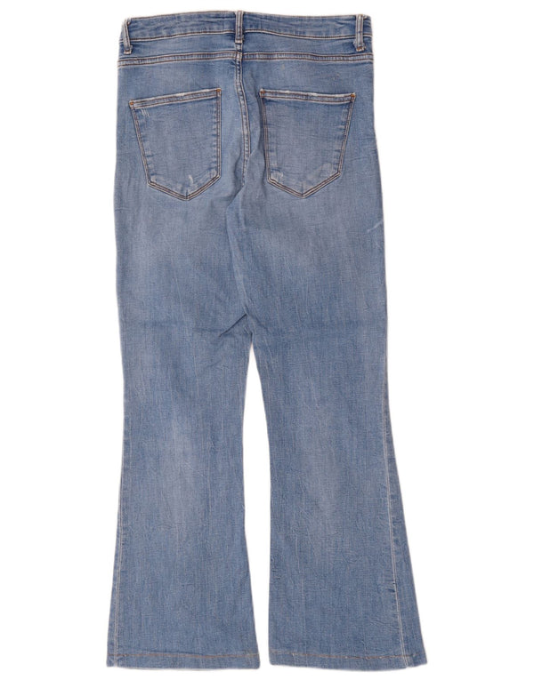 Zara Dame Bootcut Jeans EU 40 Medium W30 L28 Blå