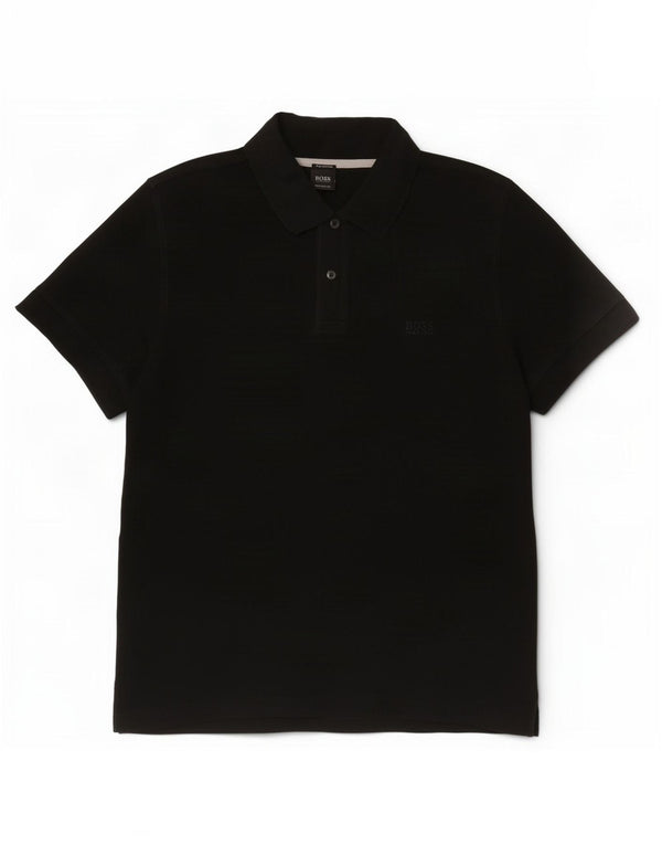 Hugo Boss Herre Regular Fit Polo Shirt XL Sort Bomuld