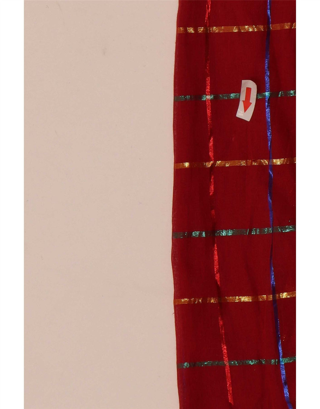 Monsoon Dame 1 Knap Blazer Jakke UK 12 Medium Rød Ternet Bomuld