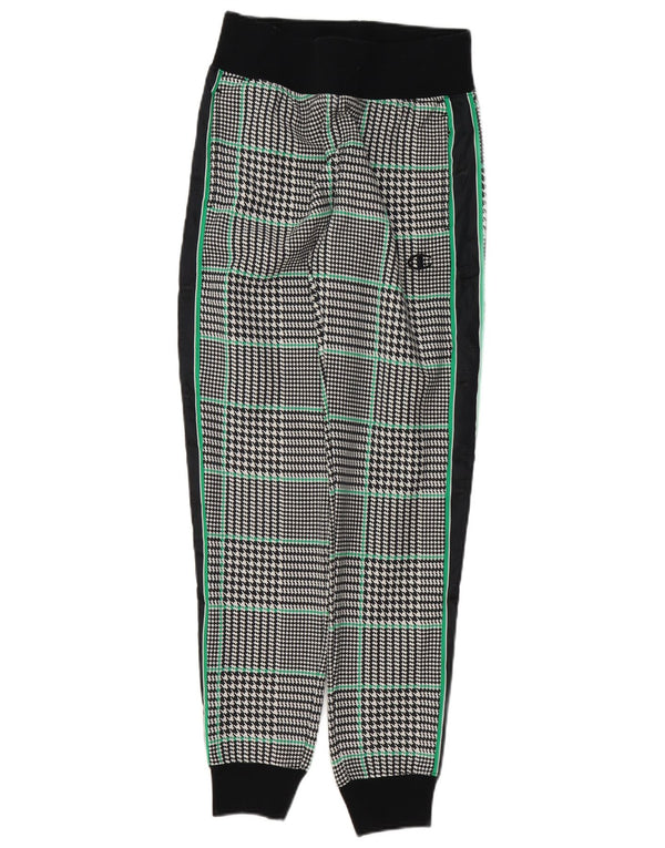 CHAMPION Womens træningsdragt Bukser Joggers UK 4 XS Black Houndstooth