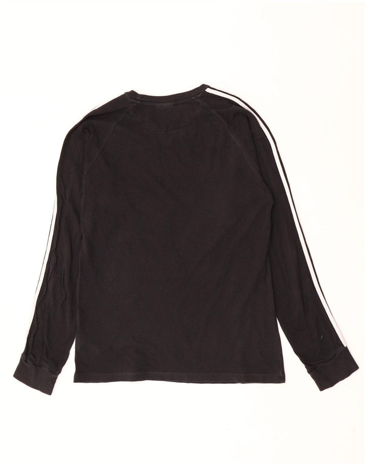 Adidas Herre grafisk top Langærmet medium sort bomuld