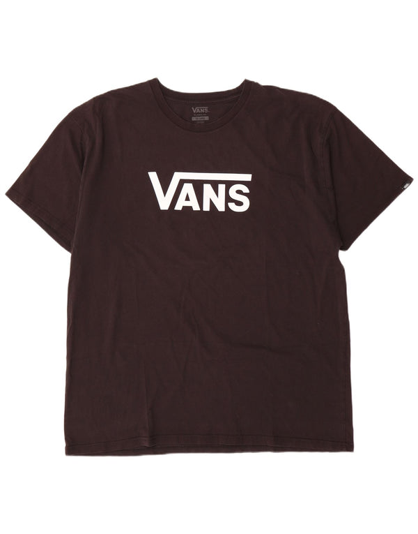 Vans Herre Classic Fit Grafisk T-Shirt Top 2XL Sort Bomuld