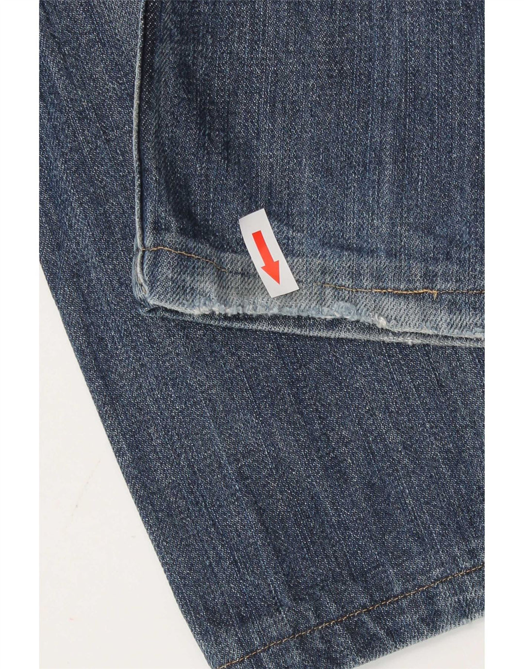 Calvin Klein Herre Distressed Straight Jeans W34 L28 Blå
