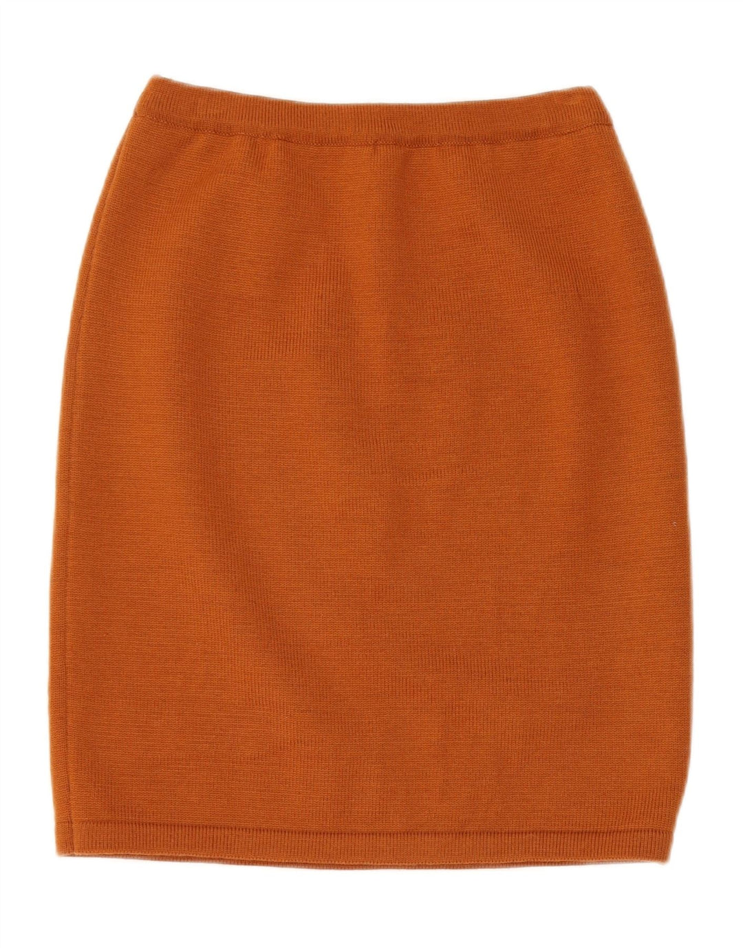 VINTAGE Kvinder strik 2-delt nederdel Sæt UK 14 Medium W28 Brun Geometrisk