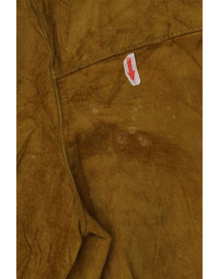Vintage dame ruskindsjakke IT 48 XL Khaki