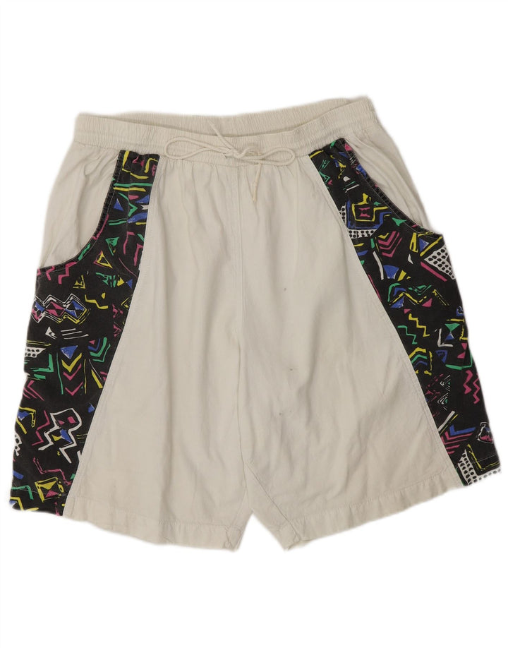 Vintage herre sportsshorts XL Hvid Colourblock