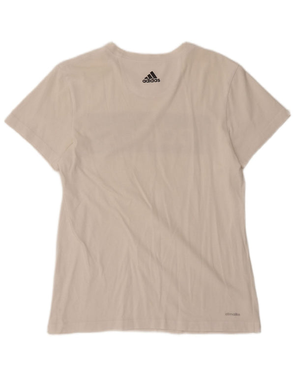 ADIDAS Herre Climalite Grafisk T-Shirt Top Medium White