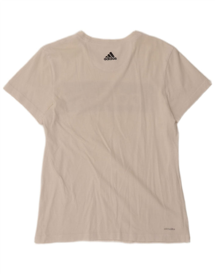 ADIDAS Herre Climalite Grafisk T-Shirt Top Medium White