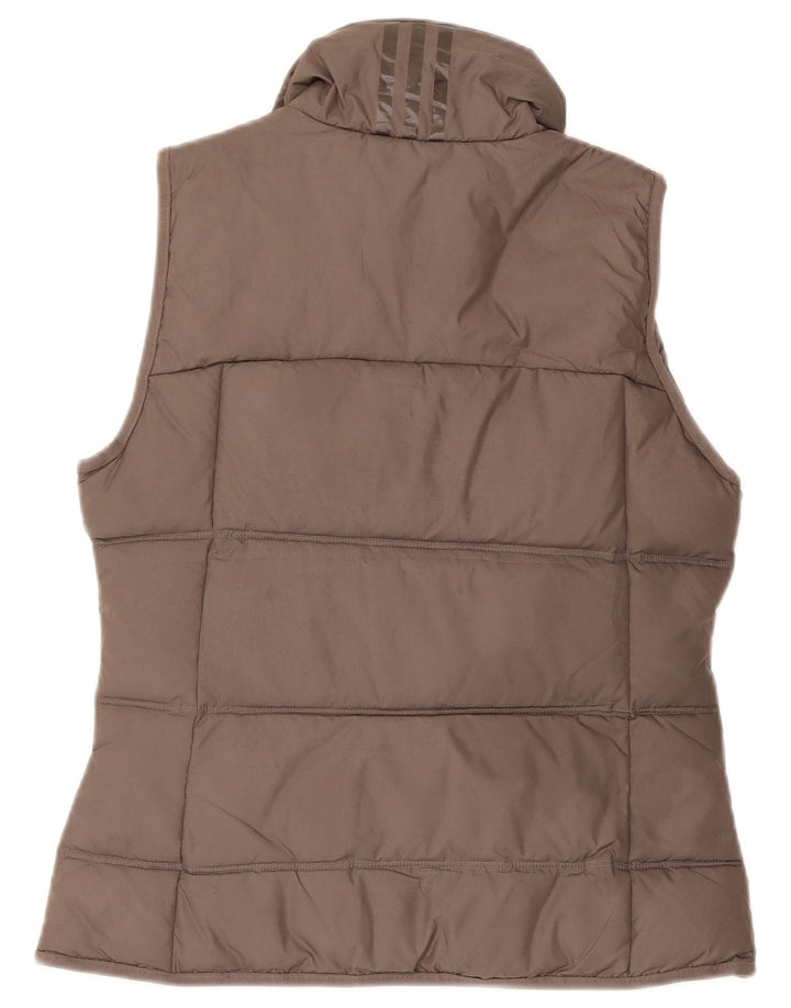 Adidas Dame Polstret Gilet UK 14 Large Grå Polyester