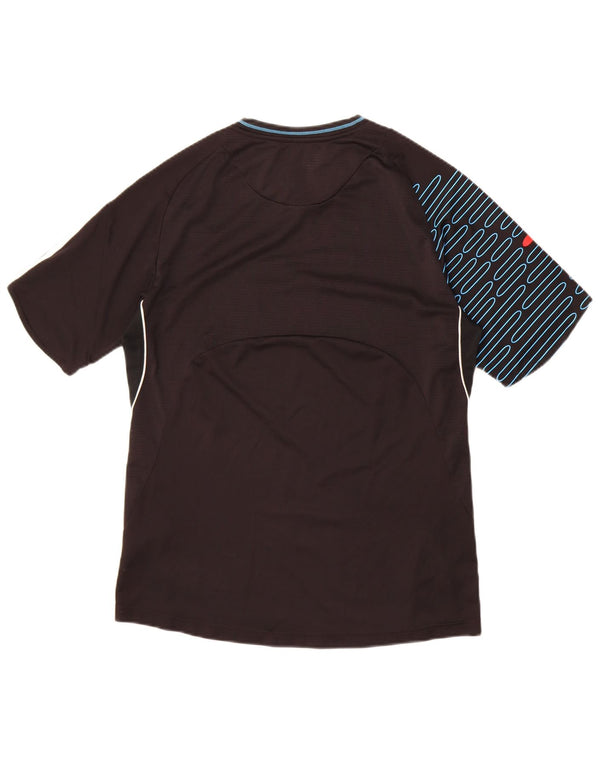 Adidas drenge Climacool grafisk t-shirt top 15-16 år sort geometrisk