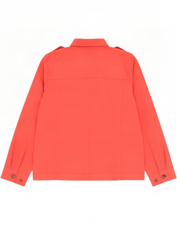 Gap Womens Military Langærmet Overshirt Shirt UK 18 XL Rød