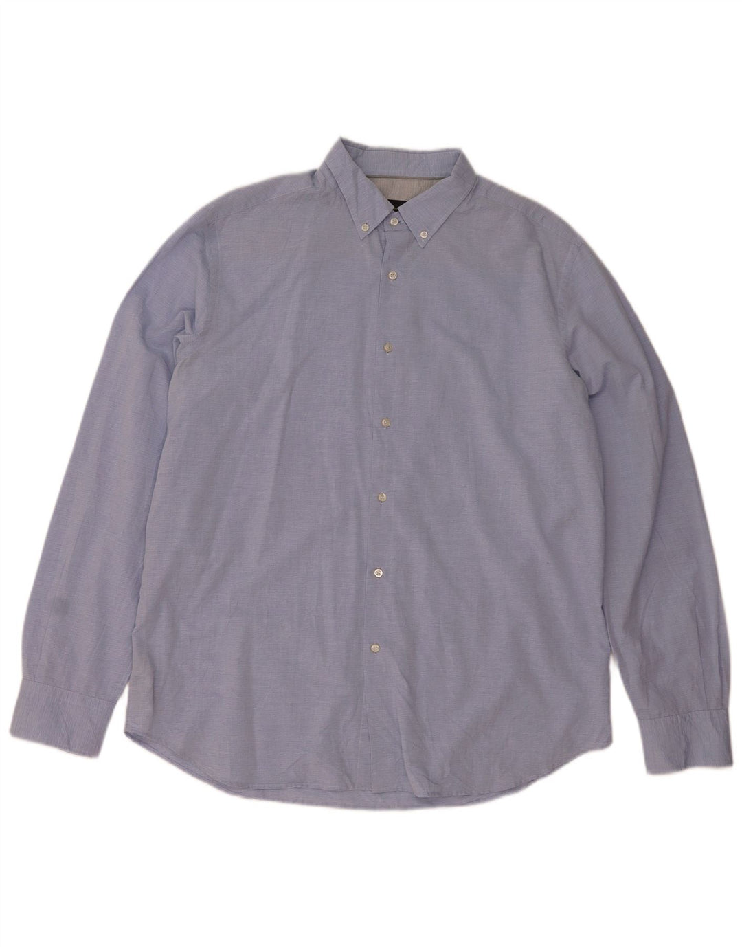 Massimo Dutti herreskjorte 2XL blå nålestribet bomuld