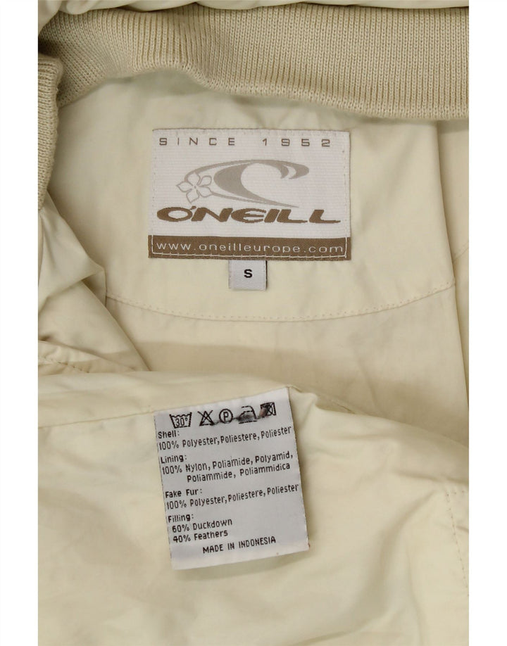 O'Neill Herre hættepolstret jakke UK 36 Small Off White Polyester