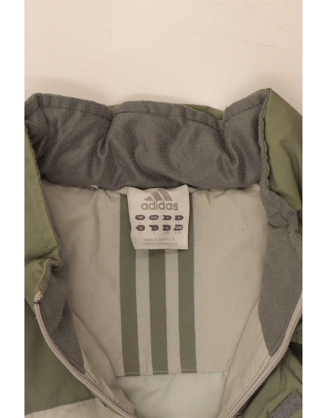 Adidas Polstret Herrejakke UK 40 Stor flerfarvet Colourblock Polyester