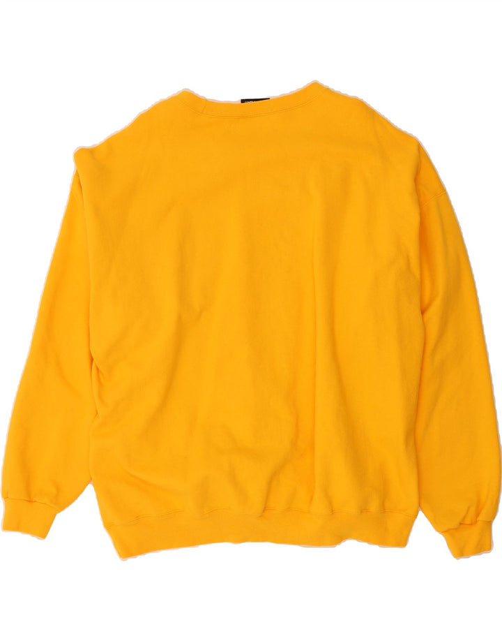 STARTER Mens Sweatshirt Jumper 2XL Yellow Vintage Starter and Second-Hand Starter from Messina Hembry 
