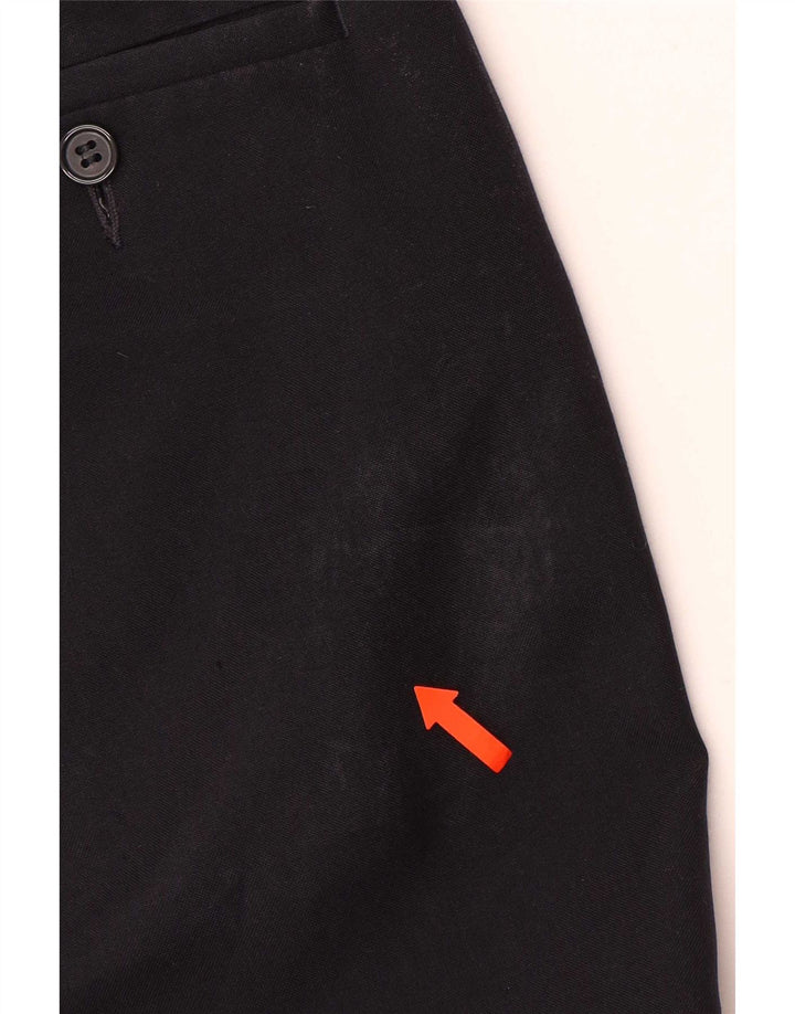 Marks & Spencer Herre Pegged Suit Bukser W40 L33 Marineblå Polyester