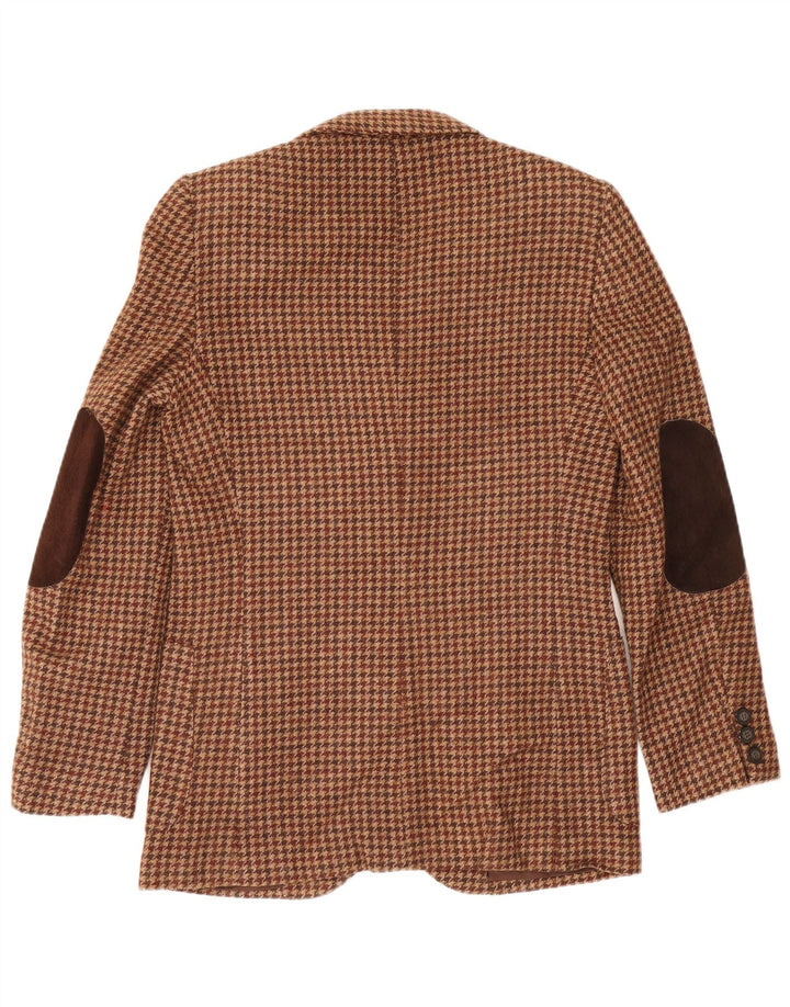 Kemitch Herre 2-knaps blazerjakke EU 46 Small Brown Houndstooth