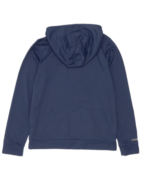 Under Armour Boys Loose Fit Hoodie Jumper 11-12 år Large Navy Blue