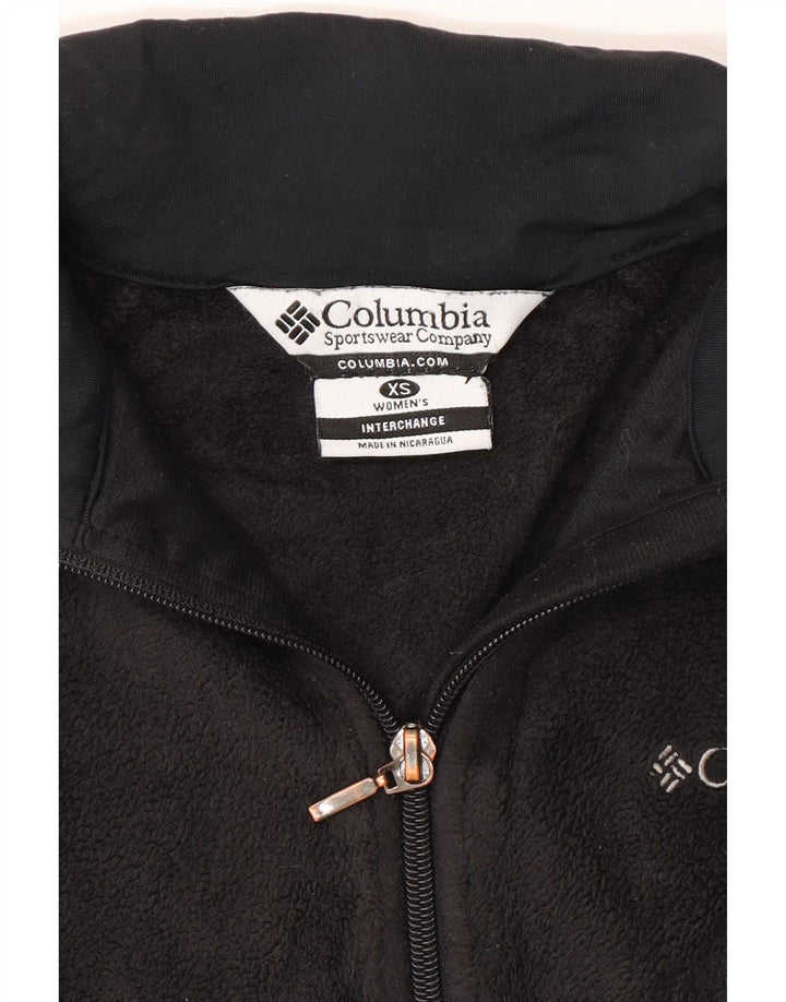 Columbia Dame Fleecejakke UK 6 XS Sort Polyester