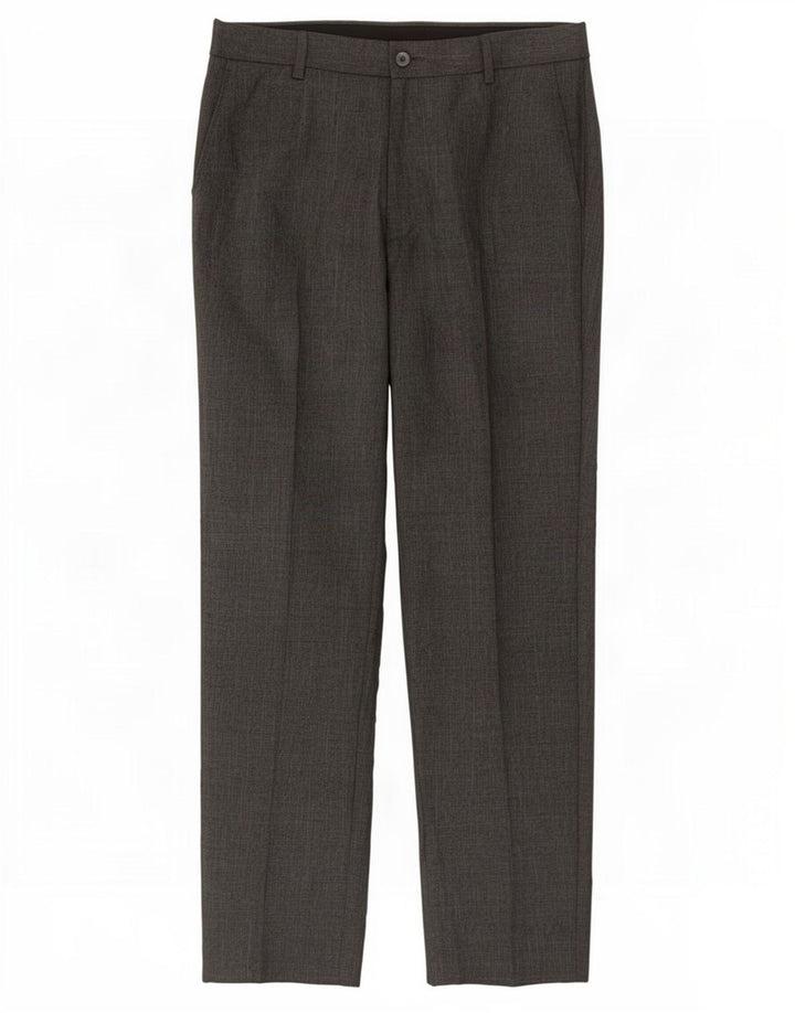 Marks & Spencer Herre Slim Suit Bukser W30 L29 Grå Polyester