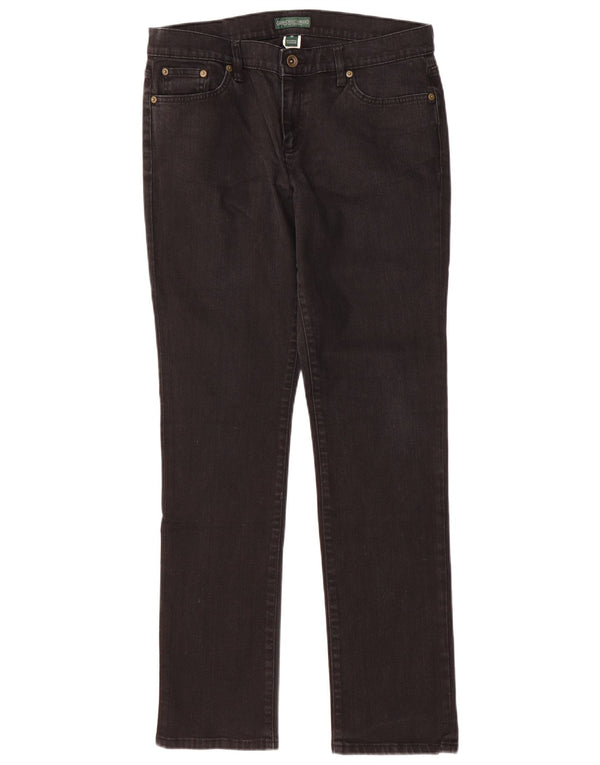 Ralph Lauren Dame Slim Jeans US 10 Large W32 L31 Sort Bomuld